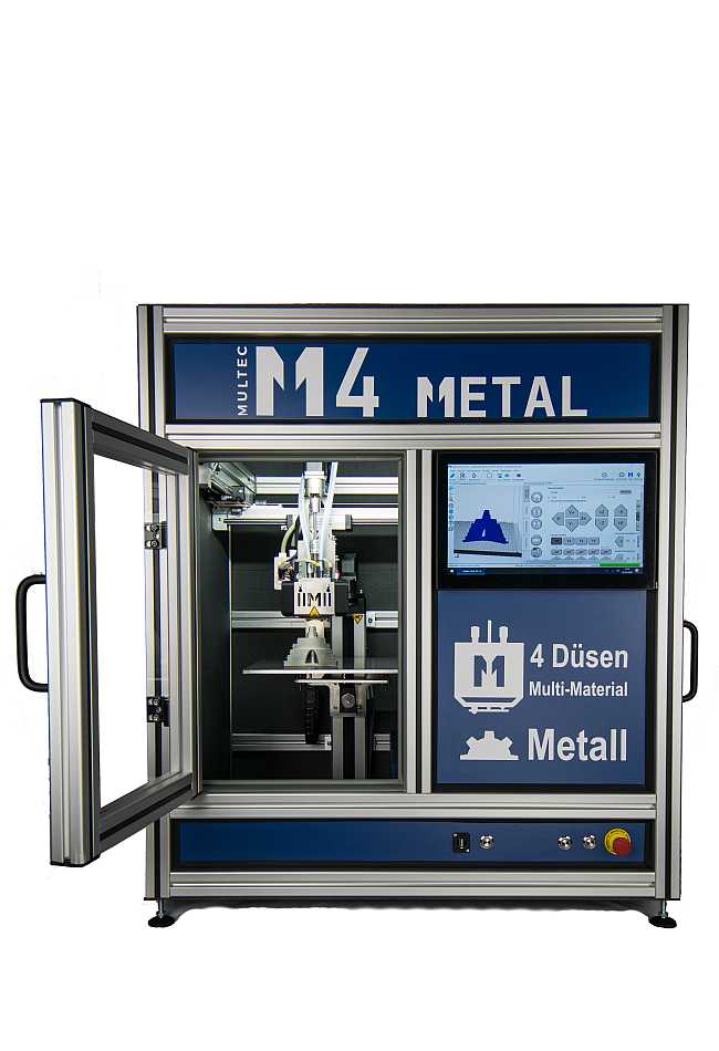 Multirap M4 Metal - Metalldrucker und Kunststoffkombidrucker mit 4-fach Druckkopf